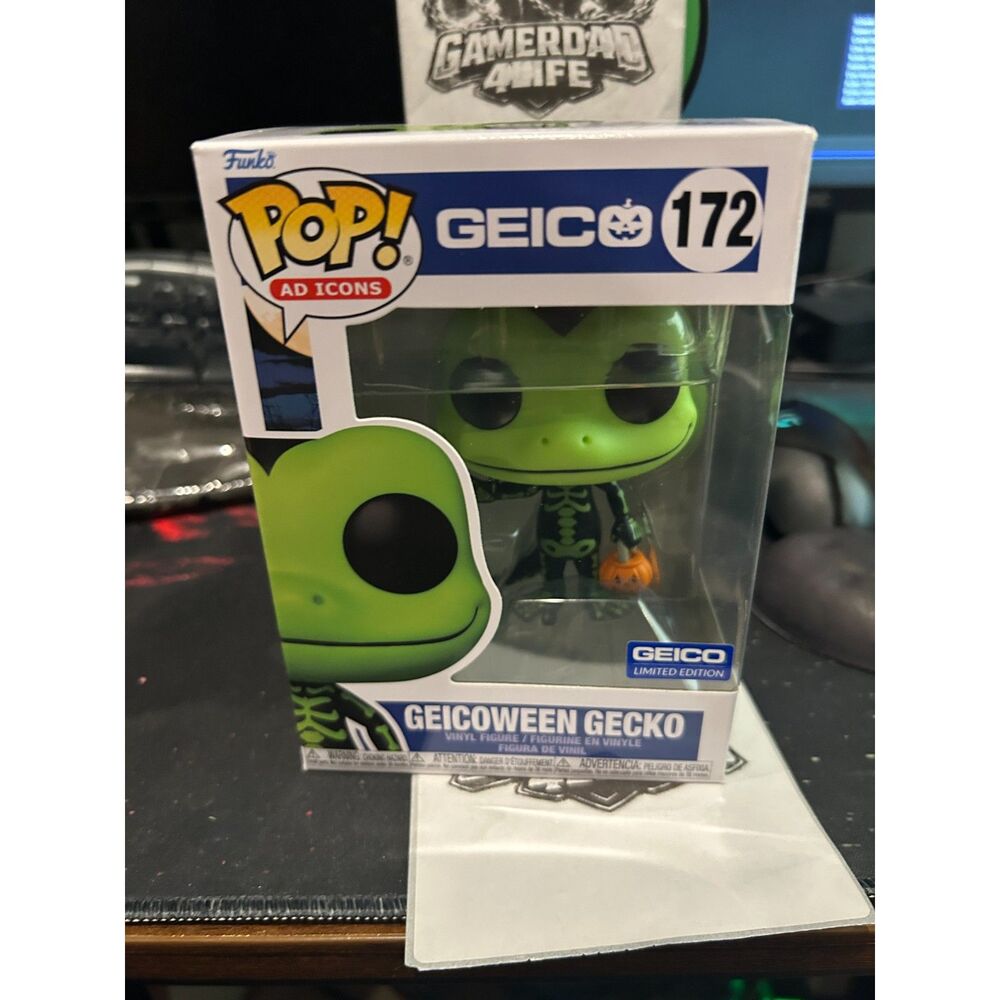 Funko Pop Ad Icons GEICO Geicoween Gecko Skeleton Halloween Figure # 172